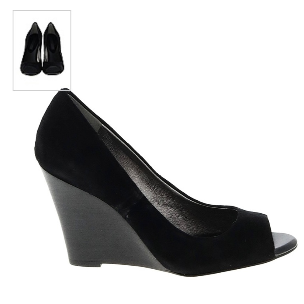 Genuine suede wedges, size 7